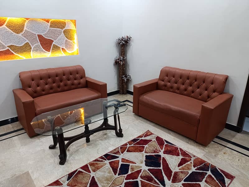 4 seater sofa (2+2) Rust color 0