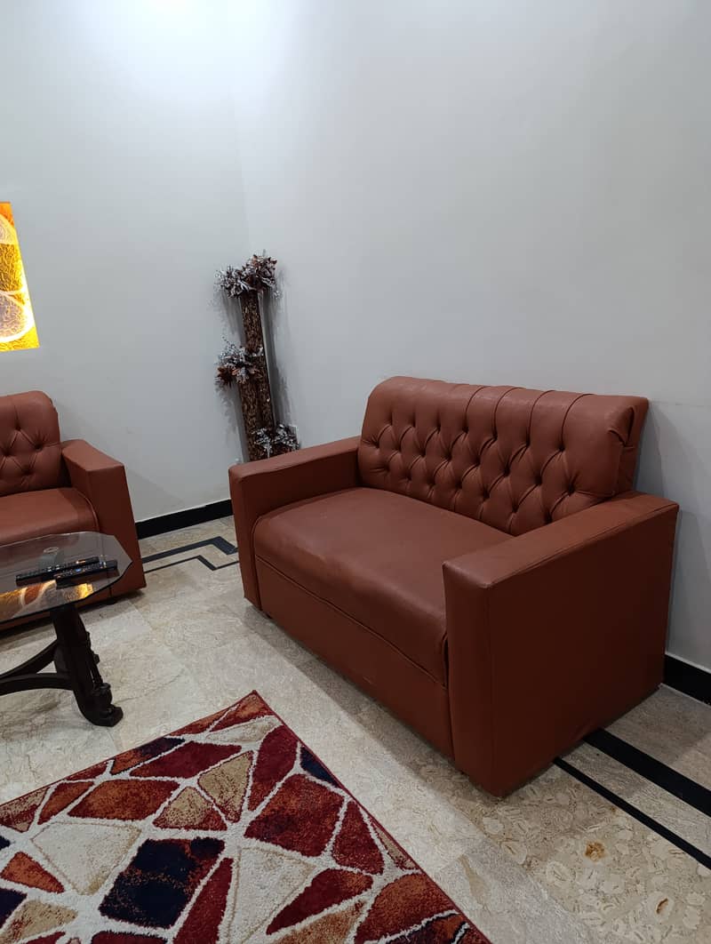 4 seater sofa (2+2) Rust color 1