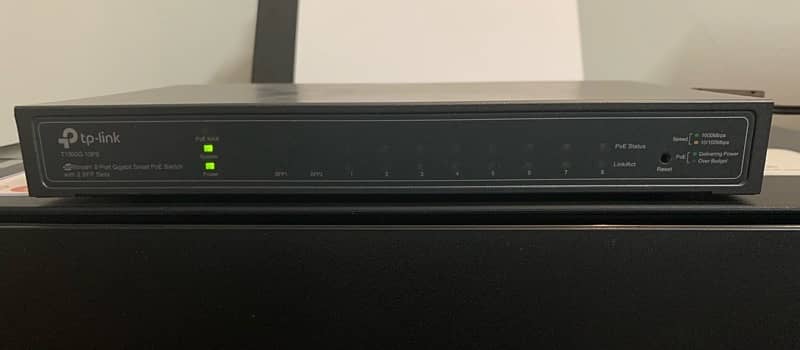 TP-Link 10 Port JetStream Gigabit smart PoE Switch with 2 SFP ports 0