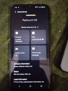 vivo y 16 4+4ram 64rom 03111032221 whtsapp