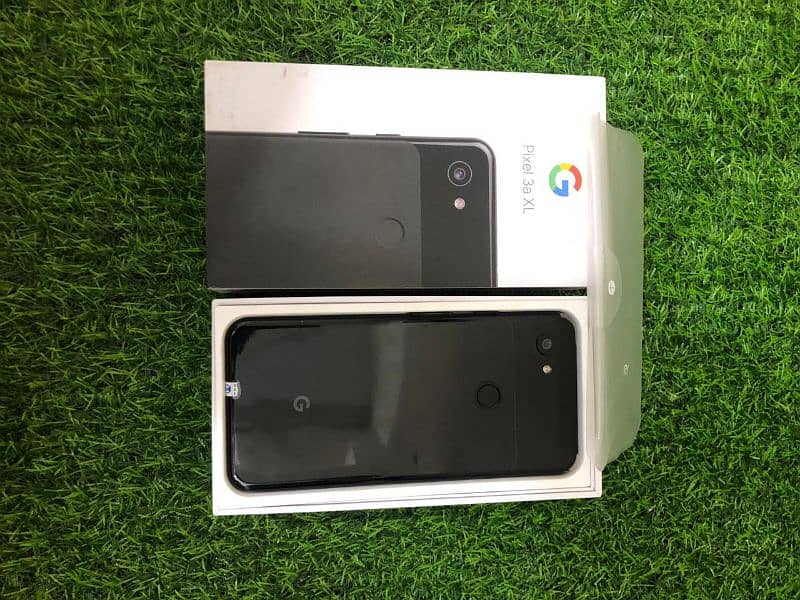 Google pixel 3a xl with box with charger and All acceceries 5