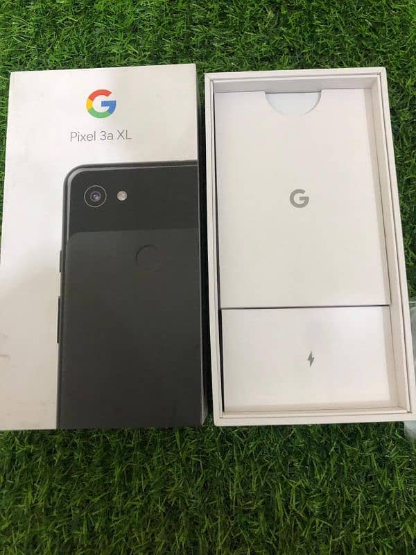 Google pixel 3a xl with box with charger and All acceceries 7