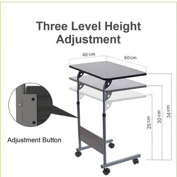 Flexi adjustable C-Table – Bed table, 14