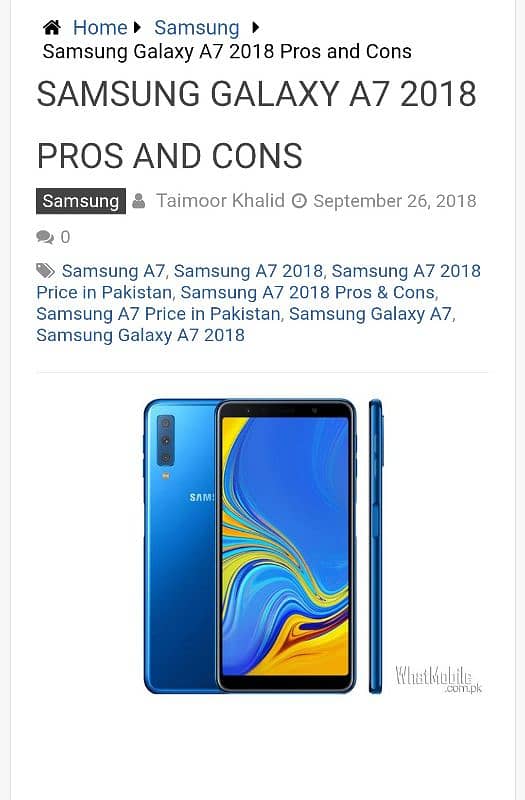 Samsung Galaxy A7 3