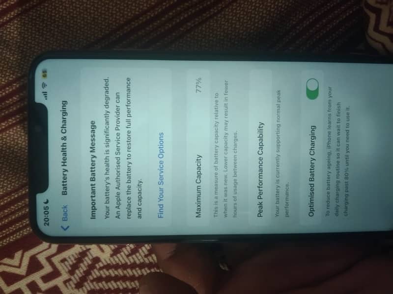 I Phone XS MaX Non PTA 256Gb WiTh Only Charging Cable 6