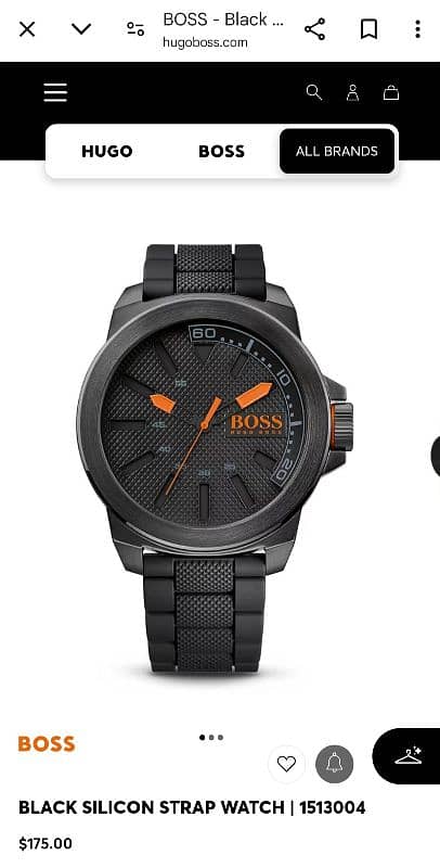 Black Silicon Strap Watch | 1513004 1