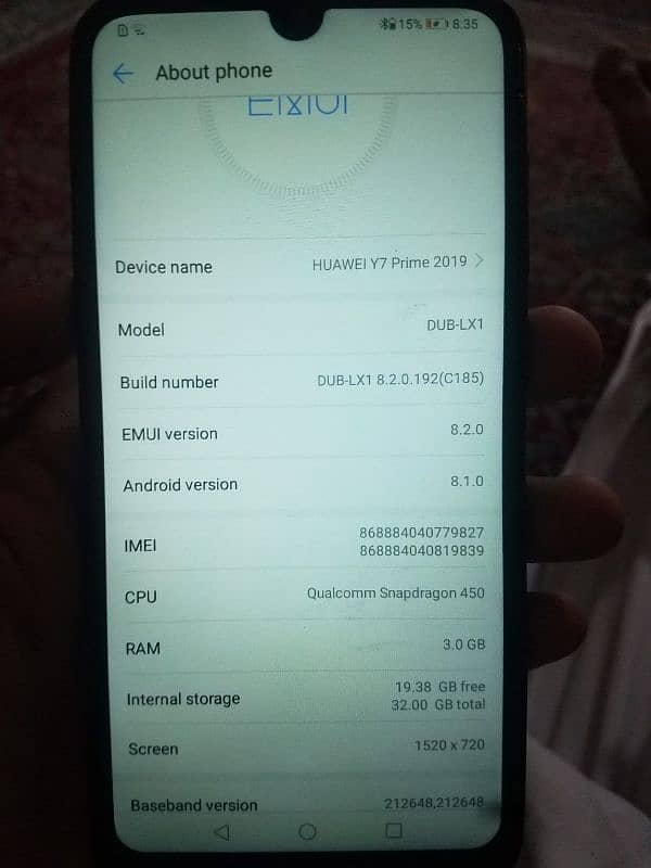 (Huawei Y7prime 2019)Urgent sale,final price 10k +92 340 5892035 4