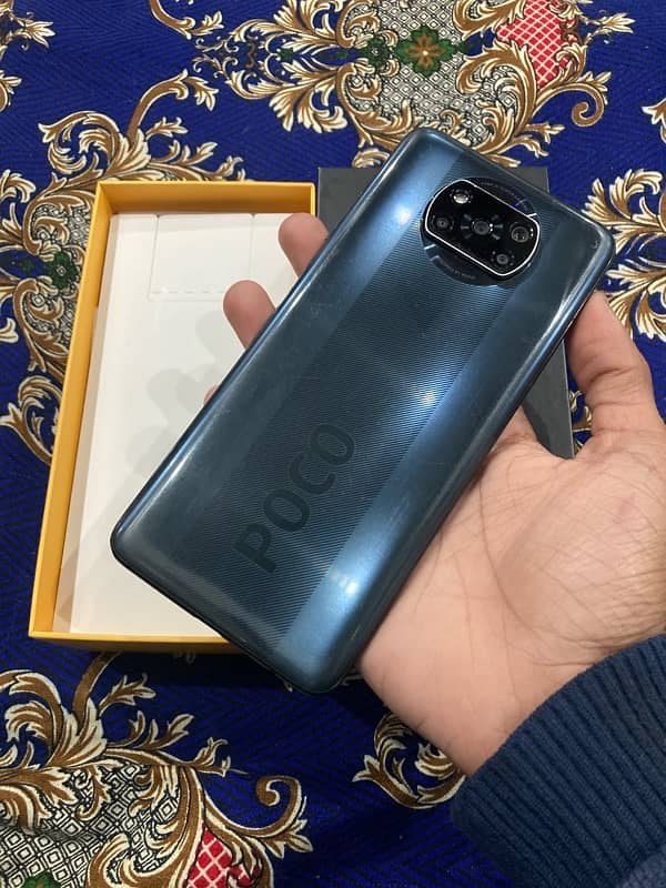 Exchange Poco X3 NFC , 8/128 , With original Box Duel sim PTA 1