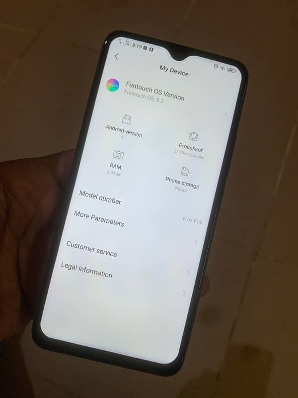 Vivo Y19 8/256 Dual Approved 4