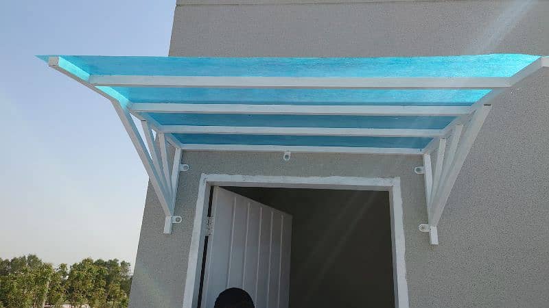 Fiber Glass Sheet / Fiberglass Sheds / Fiber glass shade door securit 14