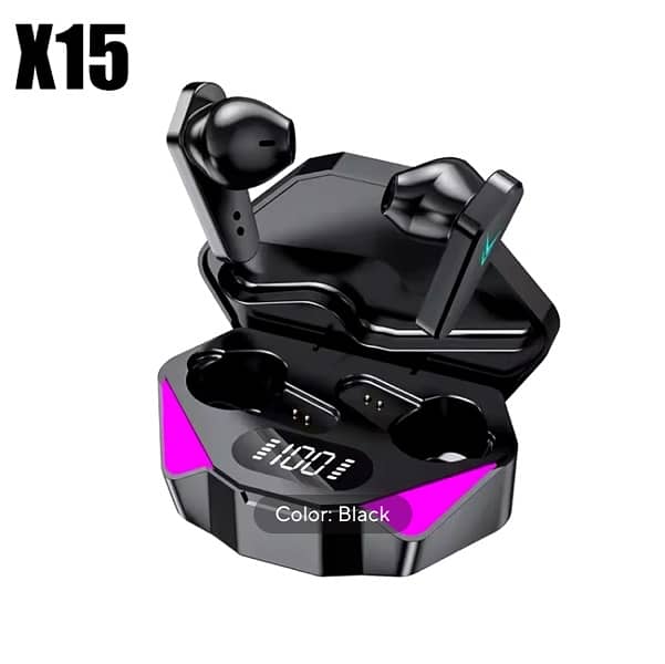 “X15 TWS Gaming Earbuds: Wireless Bluetooth 6