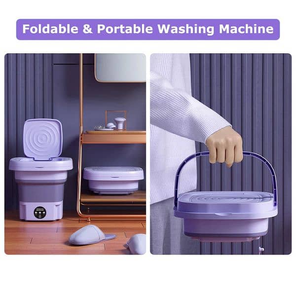 Mini Folding Portable Washing Machine 1