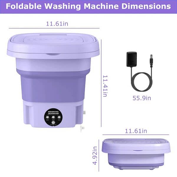 Mini Folding Portable Washing Machine 4