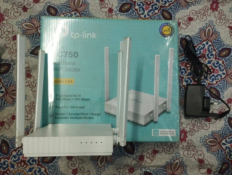 TP LINK AC750 ARCHER C24 Dual Band WiFi Router 3