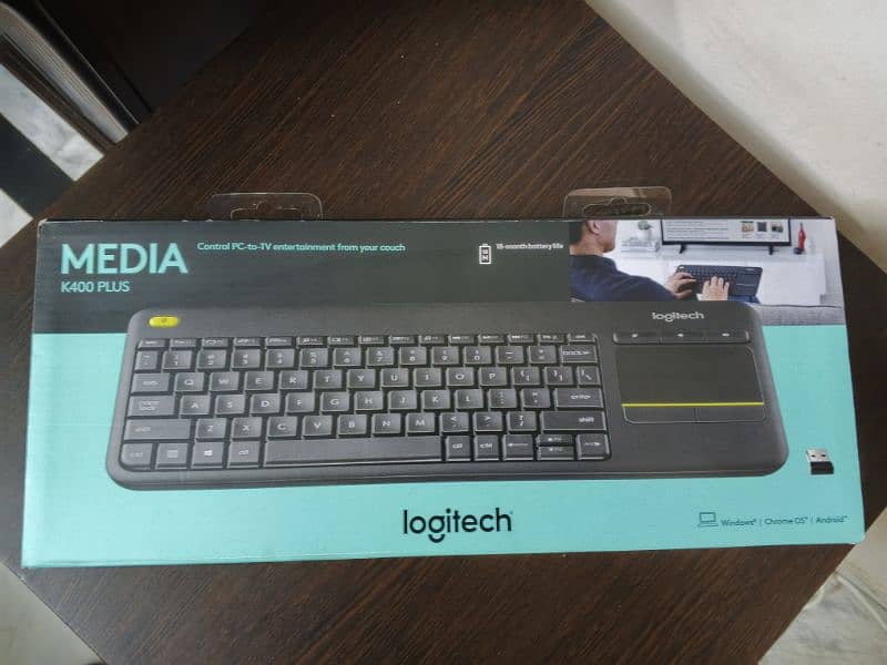 Logitech K400 Plus dual wireless keyboard mouse 8