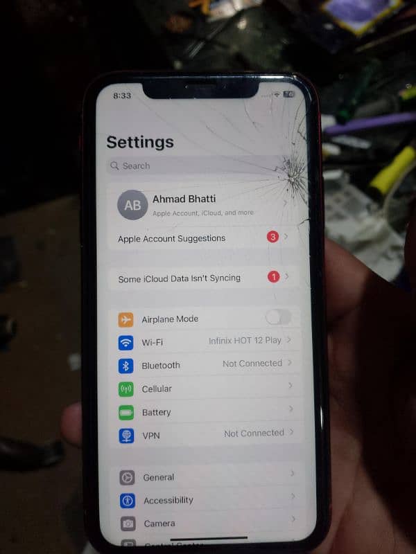 iPhone xr Back Front Crack 1