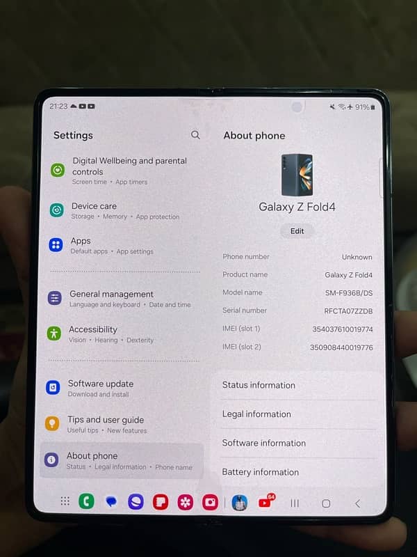 Samsung Z Fold 512 Pta Approve 0