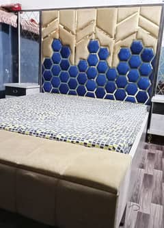 Bed + Almari+ 2 Side Table