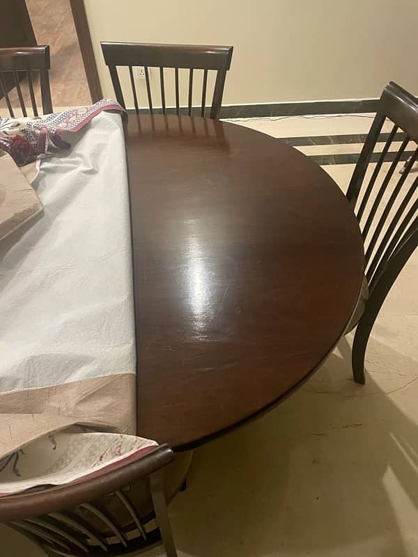 Wooden Dining Table and 8 Dining Chairs 3