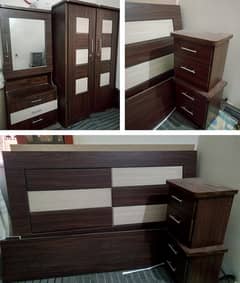 Room Set Furniture - Bed - Wardrobe - Dressing Table - 2 side tables