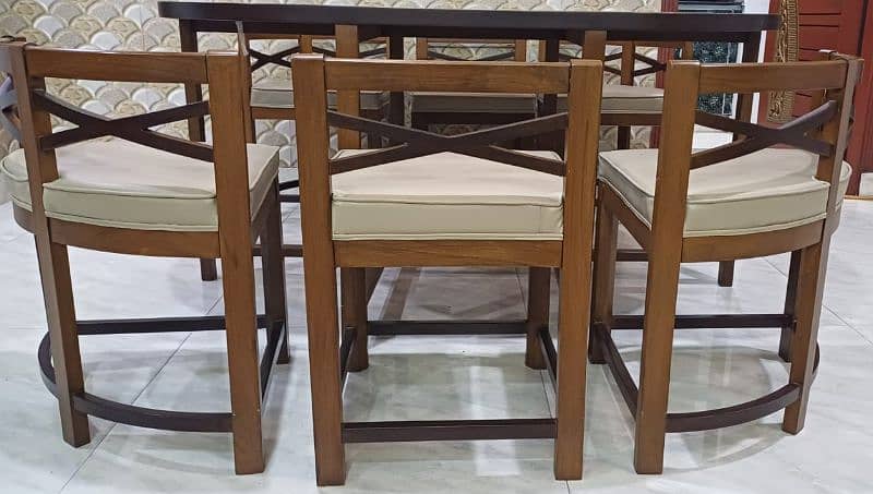 Dinning table set with 6 chairs 5