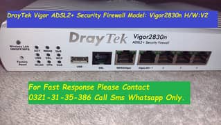 draytek vigor security firewall wifi router