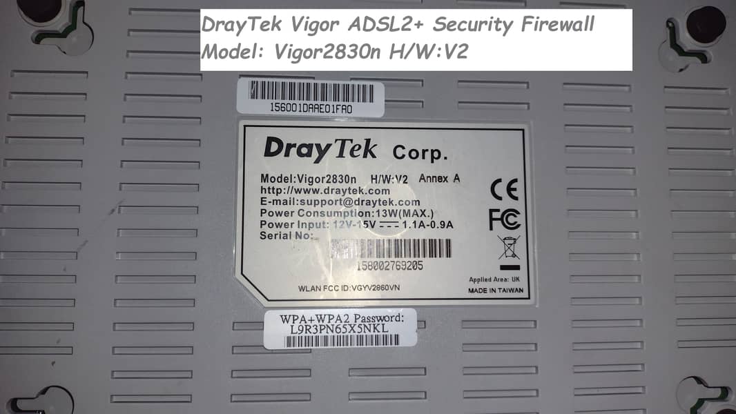 draytek vigor security firewall wifi router 2