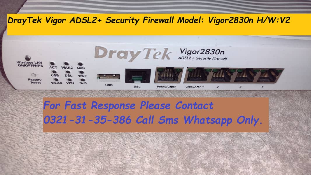 draytek vigor security firewall wifi router 3