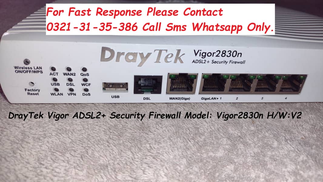 draytek vigor security firewall wifi router 7