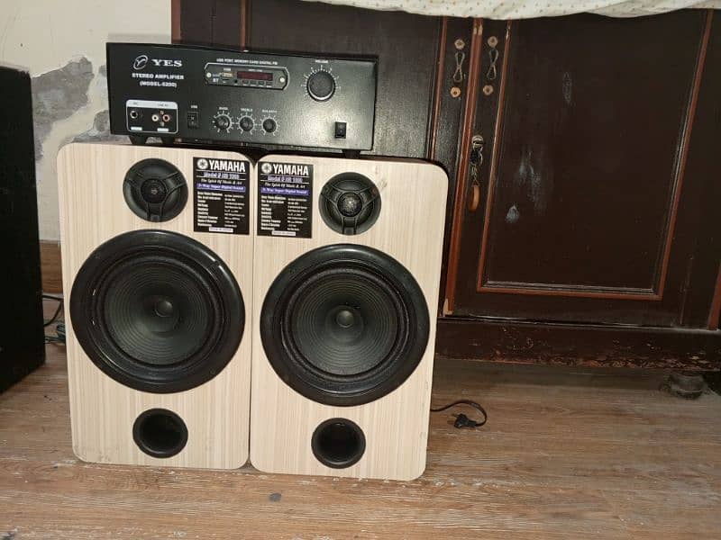 Yamaha speakers with local made amplifier for sale 0