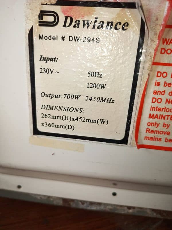 Dawlance microwave for sale 8