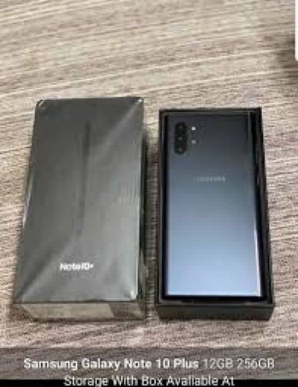 samsung note 10 plus 12/256gb 9/10 condition pta box waterpack dualsim 3