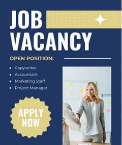 office job offer/female staff required