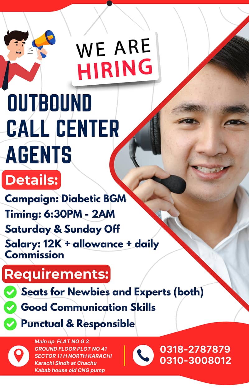 We are hiring call centre agents newbies and experienced can apply 0