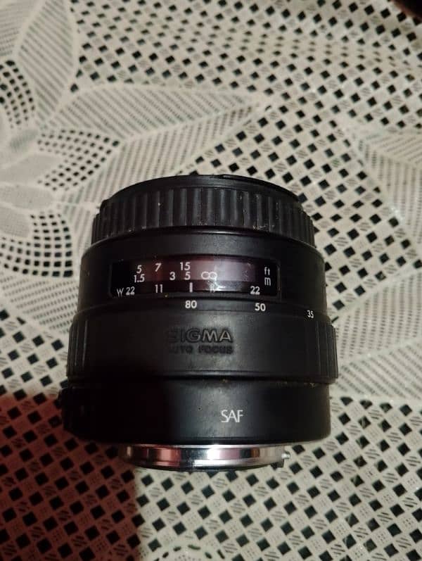 lens 35:80mm sigma in good condition 1