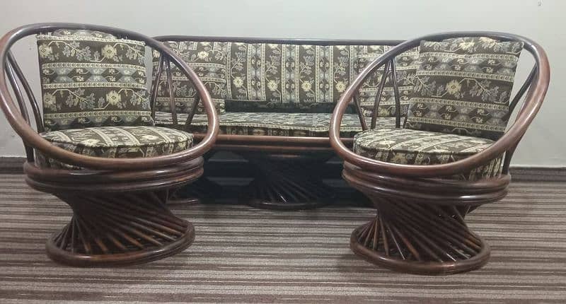 Antique Sofa Set || Wooden Sofa Set || 3 Antique Sofas 0