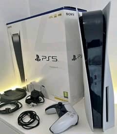 Ps5 Slim Game 2 Controller 1TB With Complete Box Disk Edition