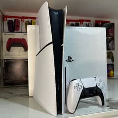 Ps5 Slim Game 2 Controller 1TB With Complete Box Disk Edition