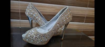 Silver Diamond Heels