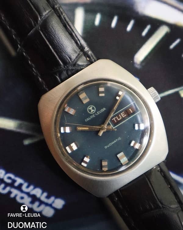 FAVRE LEUBA DUOMATIC Vintage swiss automatic watch 0