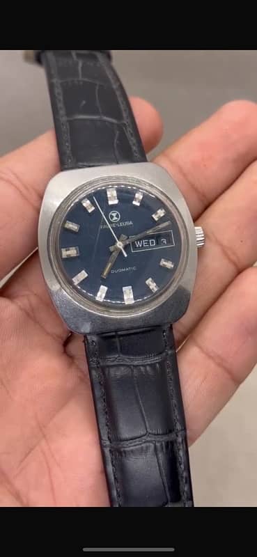 FAVRE LEUBA DUOMATIC Vintage swiss automatic watch 3