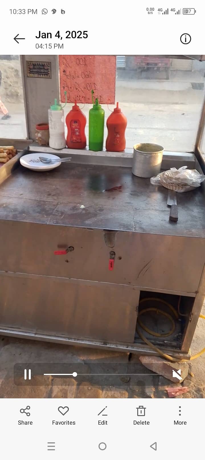 berger shawarma counter  with automatic  fryer 5