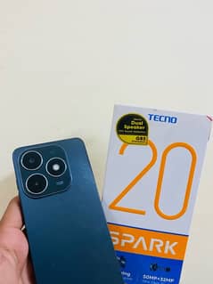 Tecno Spark20 8+8,256Gb Full Box,Warranty 6-7Months, Not Open Repaired