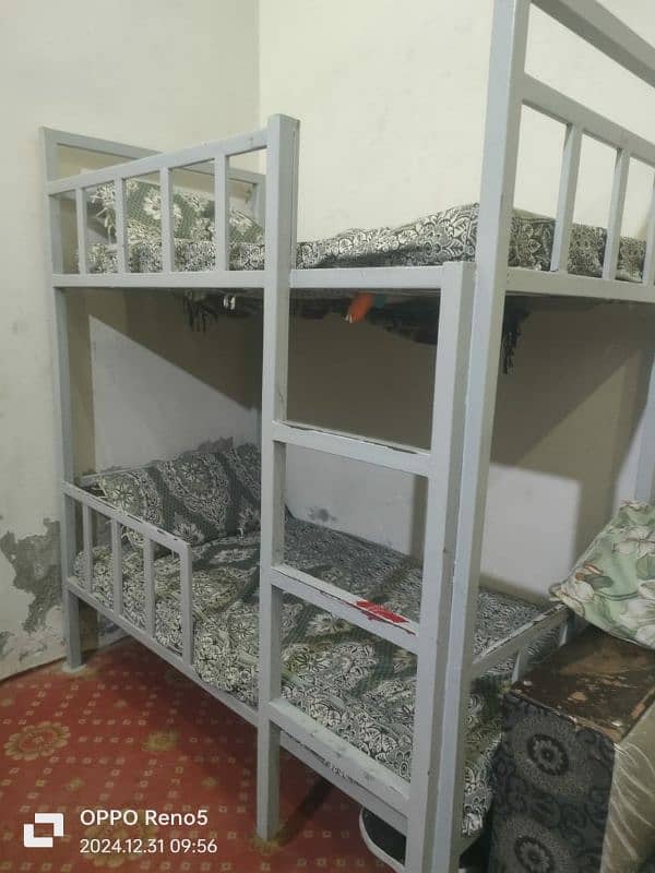 heavy Bunker double bed with two mattreses for kids 1