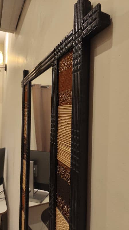 handicraft wall mirror- home used- 10/10 4