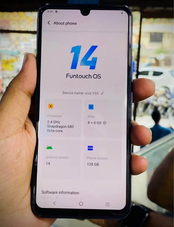 vivo y55 brand new condition 8+8 128 without box all oky conduction 0