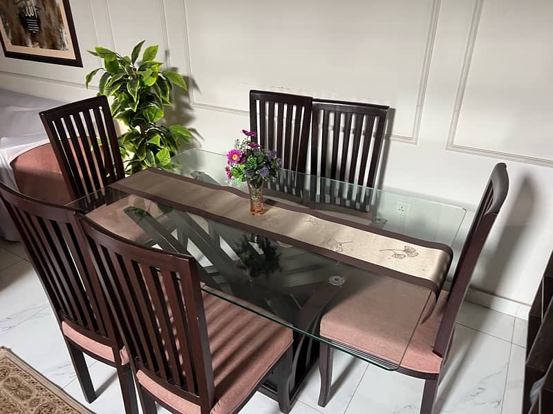 Dinning Table with 6 Chair 2