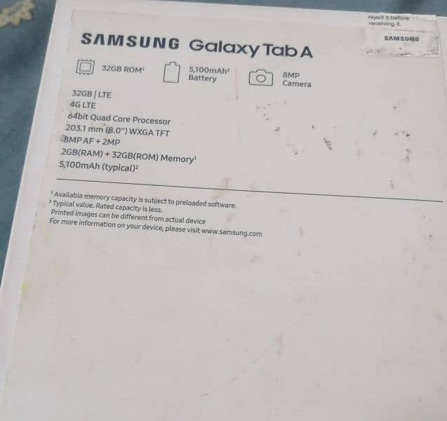 samsung tab (A10 2 2019 model 32gb 2gm RAM) 1