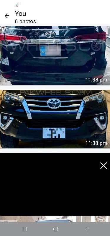 Fortuner  21 model front and back complete  sets l 1