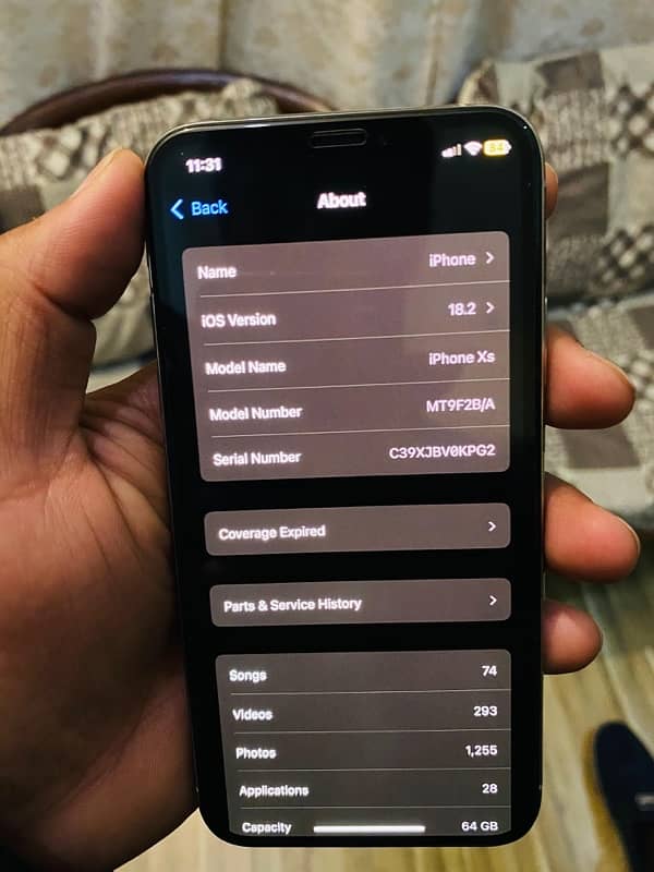 Iphone xs PTA Approved 64GB 1